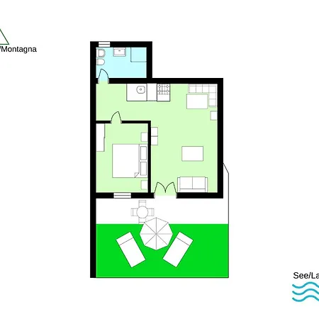 Bellavista B Garten-appartement Mit Pool Апартаменты Колико